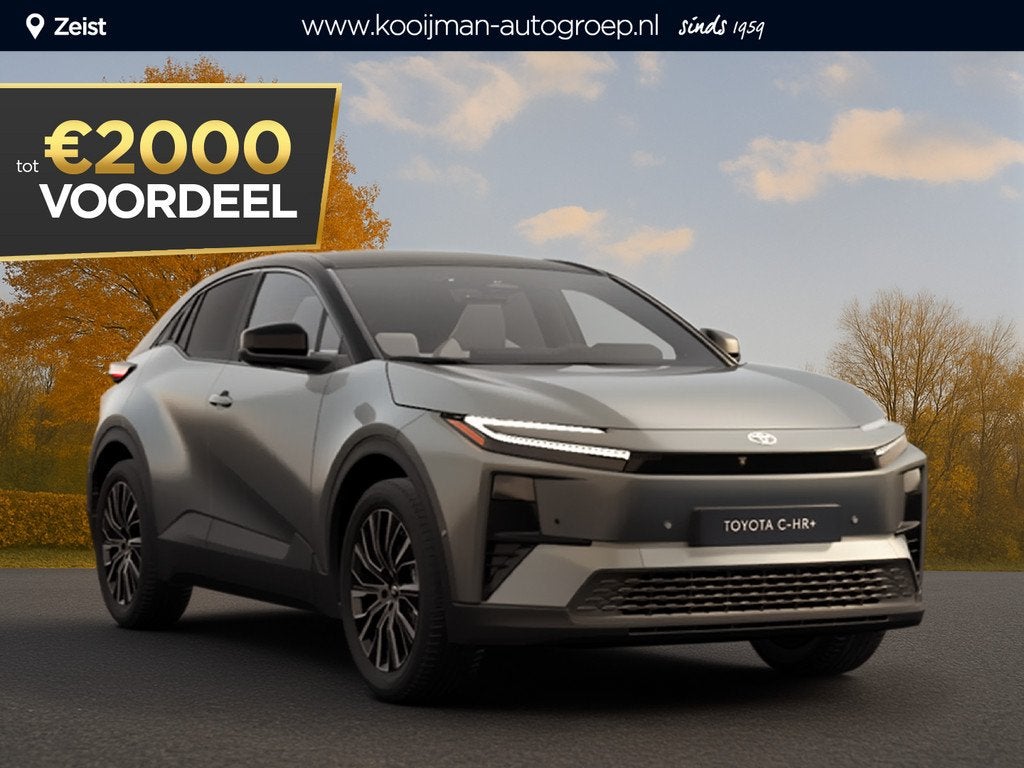 Toyota C-HR+ Dynamic Limited Edition 57.7 kWh €35.995,- RI, Auto's, Toyota, Overige modellen, Leder en Stof, 348 min, SUV of Terreinwagen