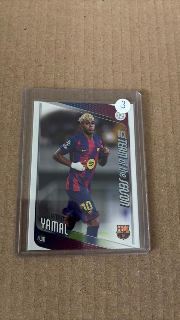 Topps ucc card lamine yamal, Ophalen of Verzenden, Zo goed als nieuw, Plaatje