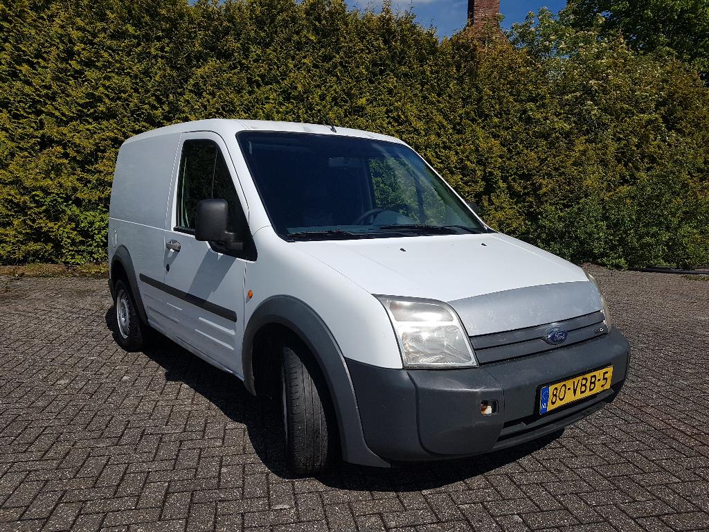 Ford Transit Connect 1.8 Tdci T200s 110Pk, 2006, Lange APK, Auto's, Voorwielaandrijving, 4 cilinders, Overige bekleding, Wit