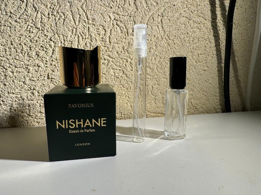 Nishane - Favonius decant sample split parfum, Verzenden