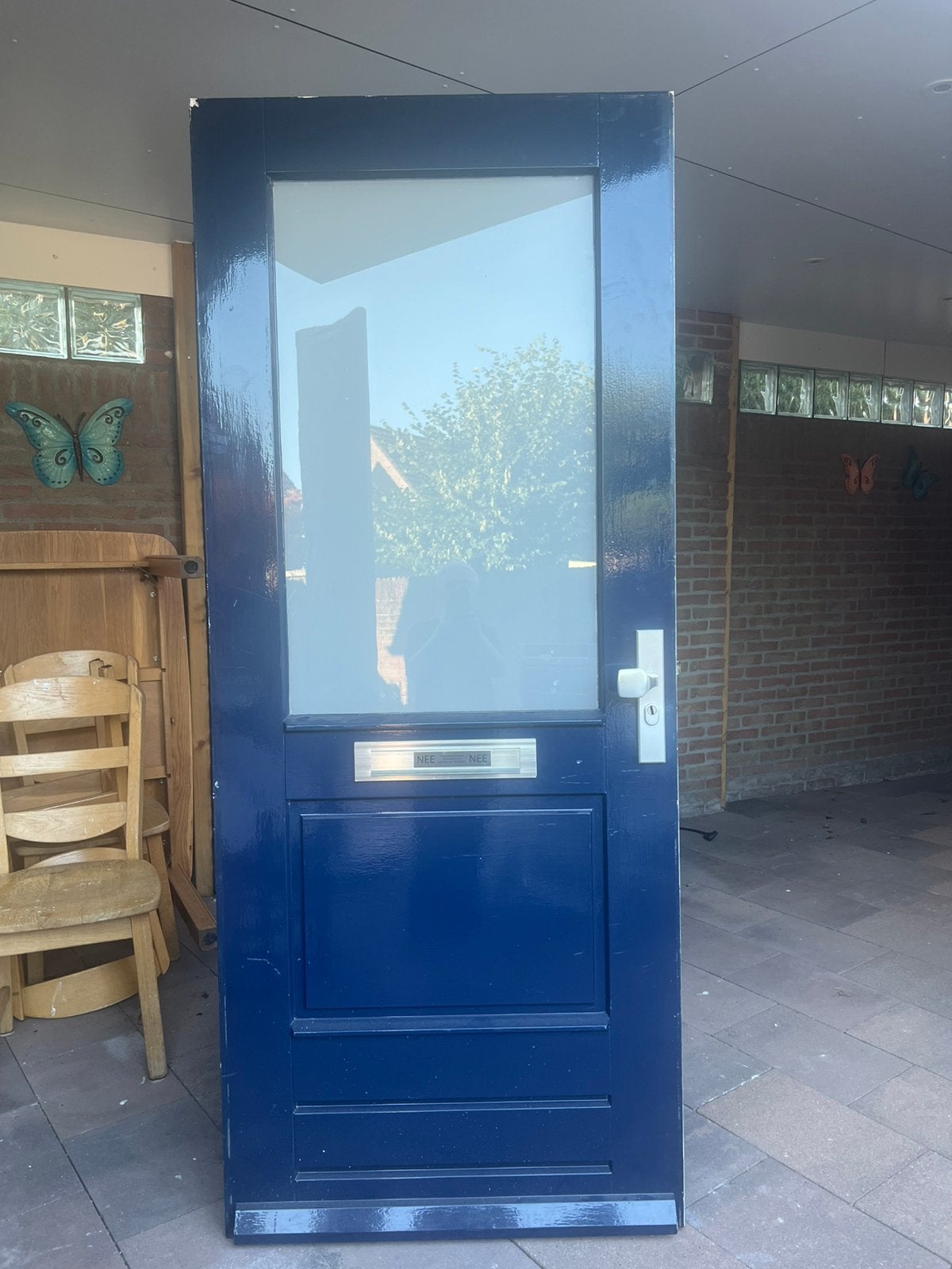 Voordeur te koop, Ophalen, Zo goed als nieuw, Buitendeur, 200 tot 215 cm