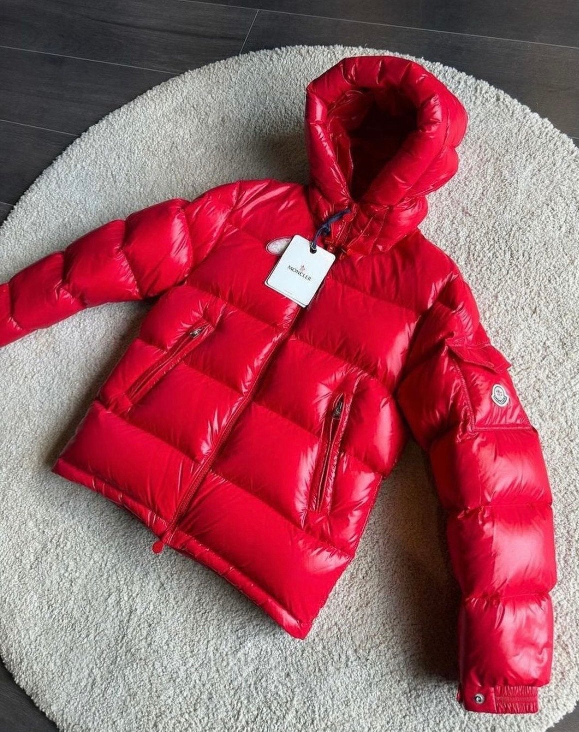 Moncler Maya Puffer Jas Rood - Alle Maten S t/m XXL, Ophalen of Verzenden, Nieuw, Overige maten, Rood