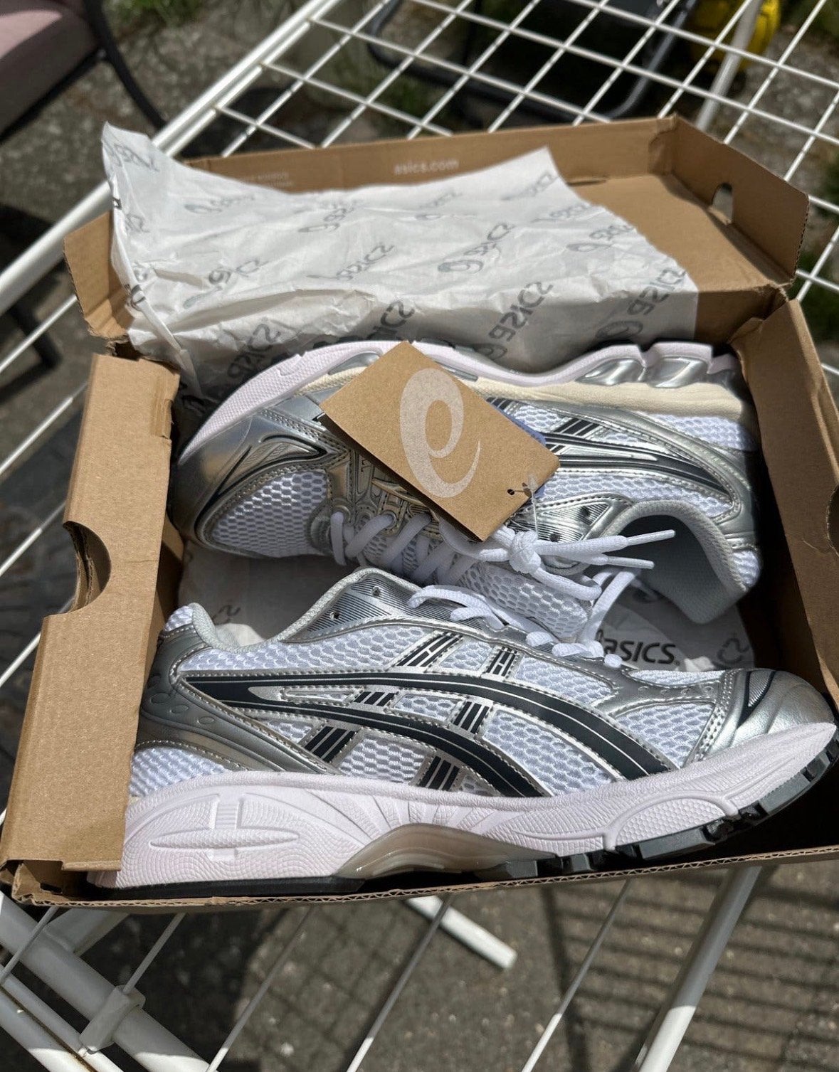 ASICS GEL 14 kayano Sneakers - Nieuw in doos, Verzenden, Nieuw, Wit, Sneakers of Gympen