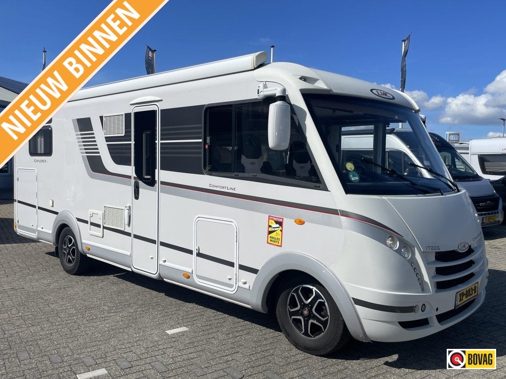 LMC Explorer Comfort 720 G FULL OPTION/TOPSTAAT/ALDE, Caravans en Kamperen, Fiat, Vloeistofverwarming, Bedrijf, Diesel