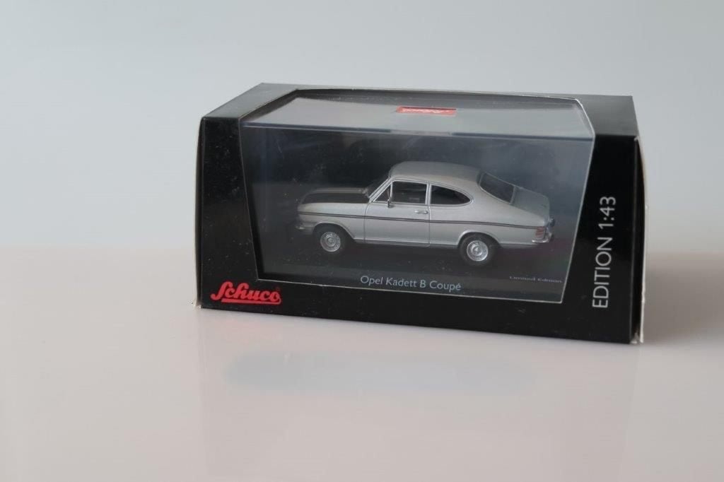 Schuco Opel Kadett B coupe rallye zilvergrijs, Ophalen of Verzenden, Zo goed als nieuw, Auto, Schuco