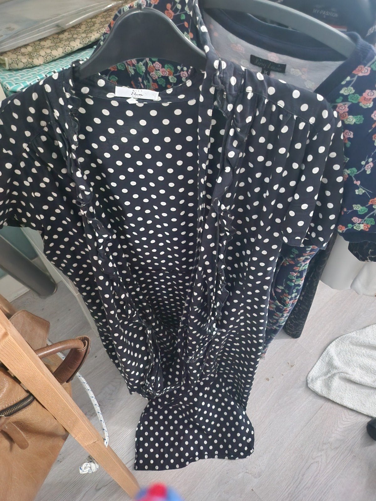 Miss Etam Zwart-witte Polkadot Jurk Maat 46, Kleding | Dames, Zwart, Maat 46/48 (XL) of groter, Ophalen of Verzenden, Miss Etam