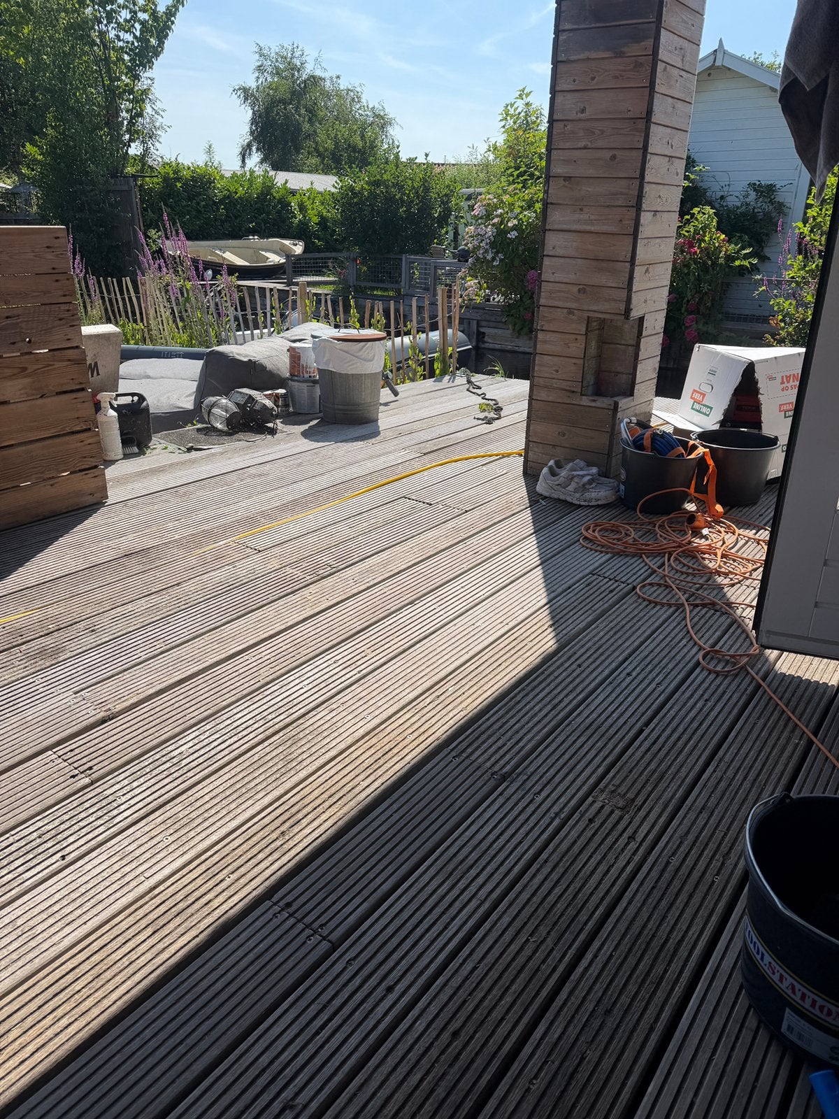 GEZOCHT: partij vlonderhout, Tuin en Terras, Ophalen, Zo goed als nieuw, Hout