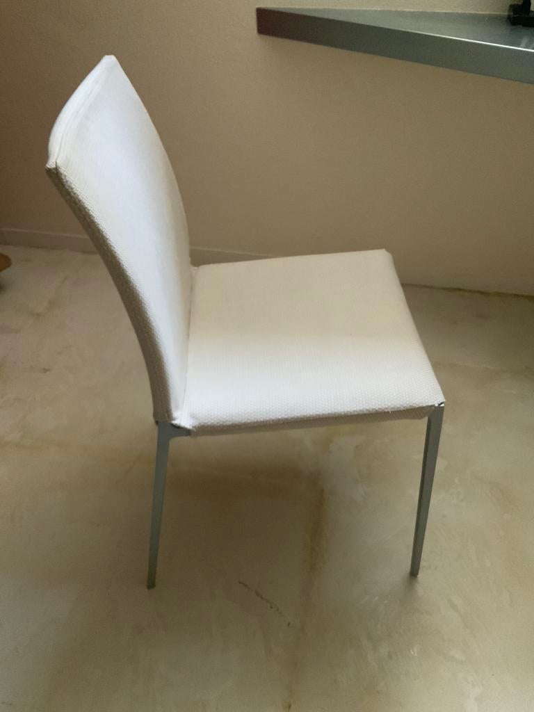 Zanotta eetkamerstoelen met losse hoezen. 5 stuks., Ophalen, Gebruikt, Overige kleuren, Vijf, Zes of meer stoelen