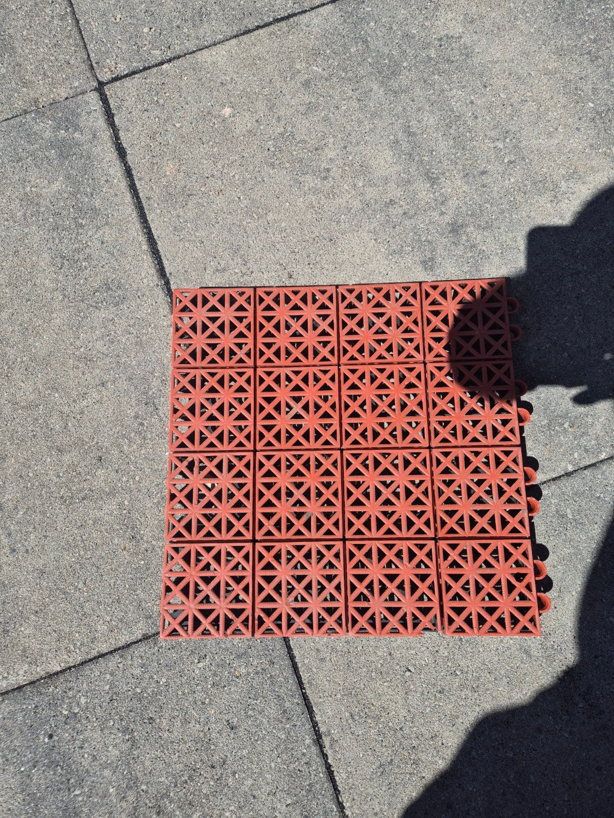 Vloertegels voor voortent - ca. 158 stuks (33x33, Caravans en Kamperen, Caravan accessoires, Gebruikt, Ophalen