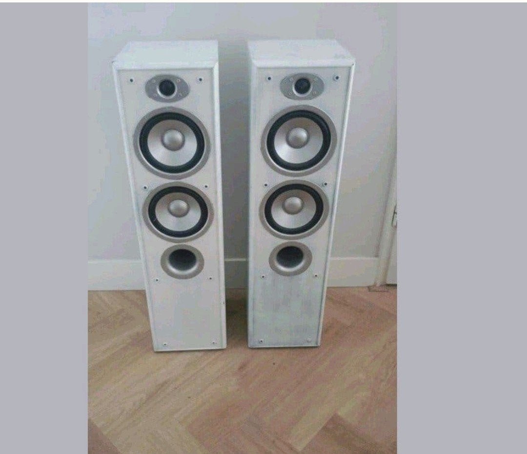 Jamo speakers. De zeldzame echte! Incl zwarte stofkappen, Ophalen, Gebruikt, 60 tot 120 watt, Jamo