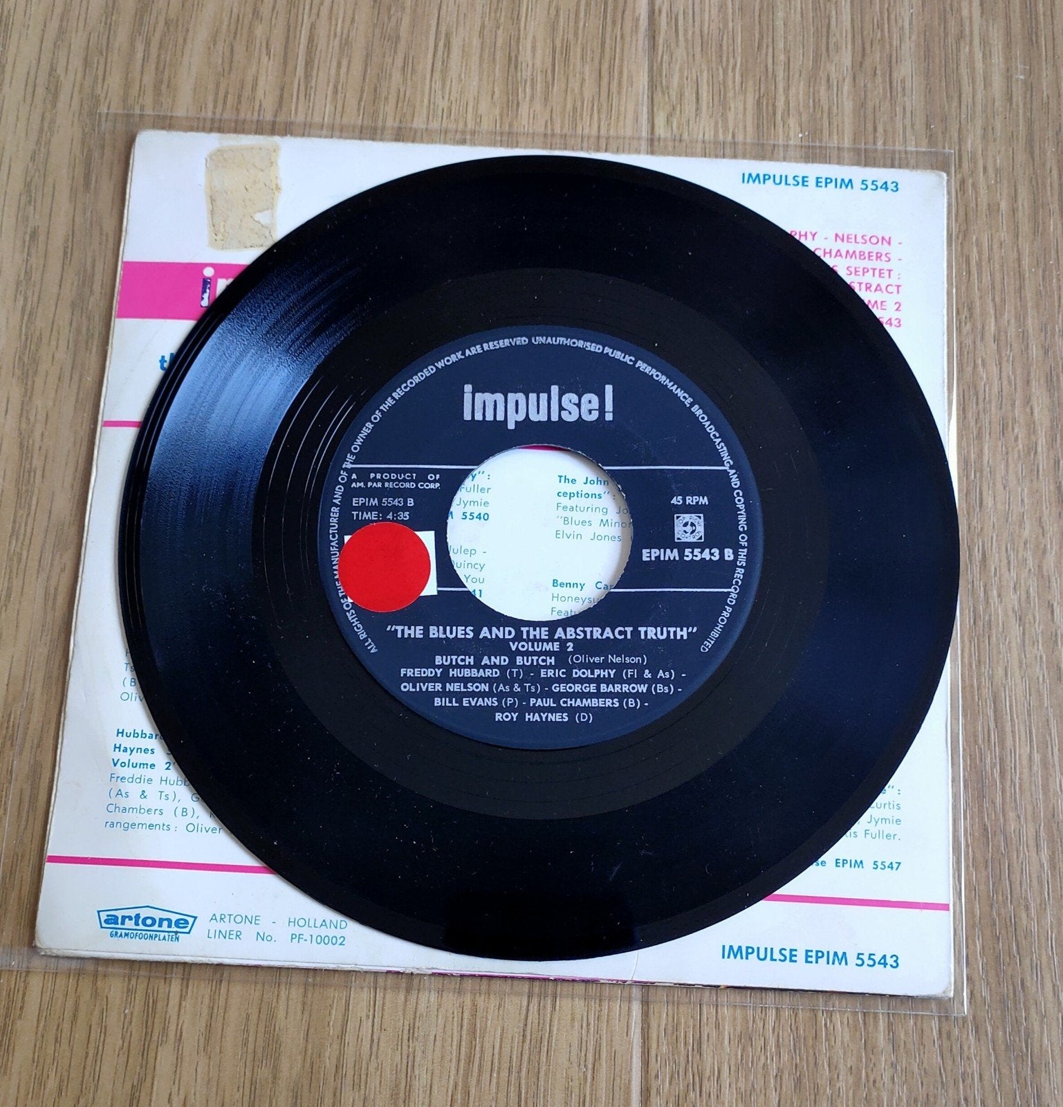 Oliver Nelson - The Blues and the Abstract Truth - EPIM 5543, Gebruikt, 7 inch, Ophalen of Verzenden, EP