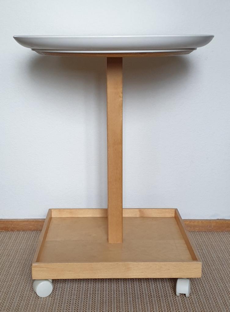 Ikea Bjorko bijzettafel design Chris Martin limited edition, Ophalen, Gebruikt, Rond, 60 cm of meer