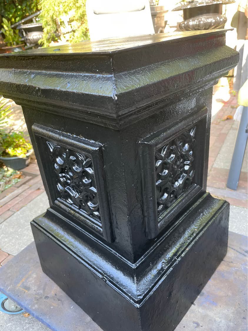 Gietijzeren console sokkel pilaar onderstel, Tuin en Terras, Ophalen, Zo goed als nieuw