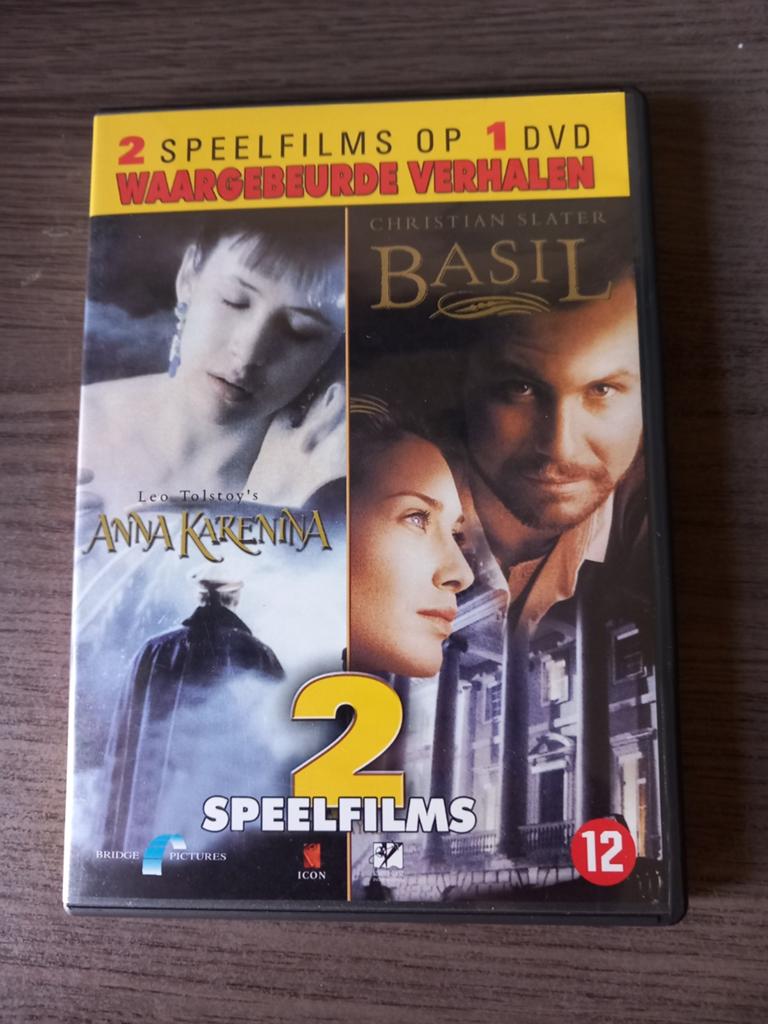 Anna Karenina & Basil - 2 Speelfilms op 1 DVD, Vanaf 12 jaar, Ophalen of Verzenden, Gebruikt, Waargebeurd drama