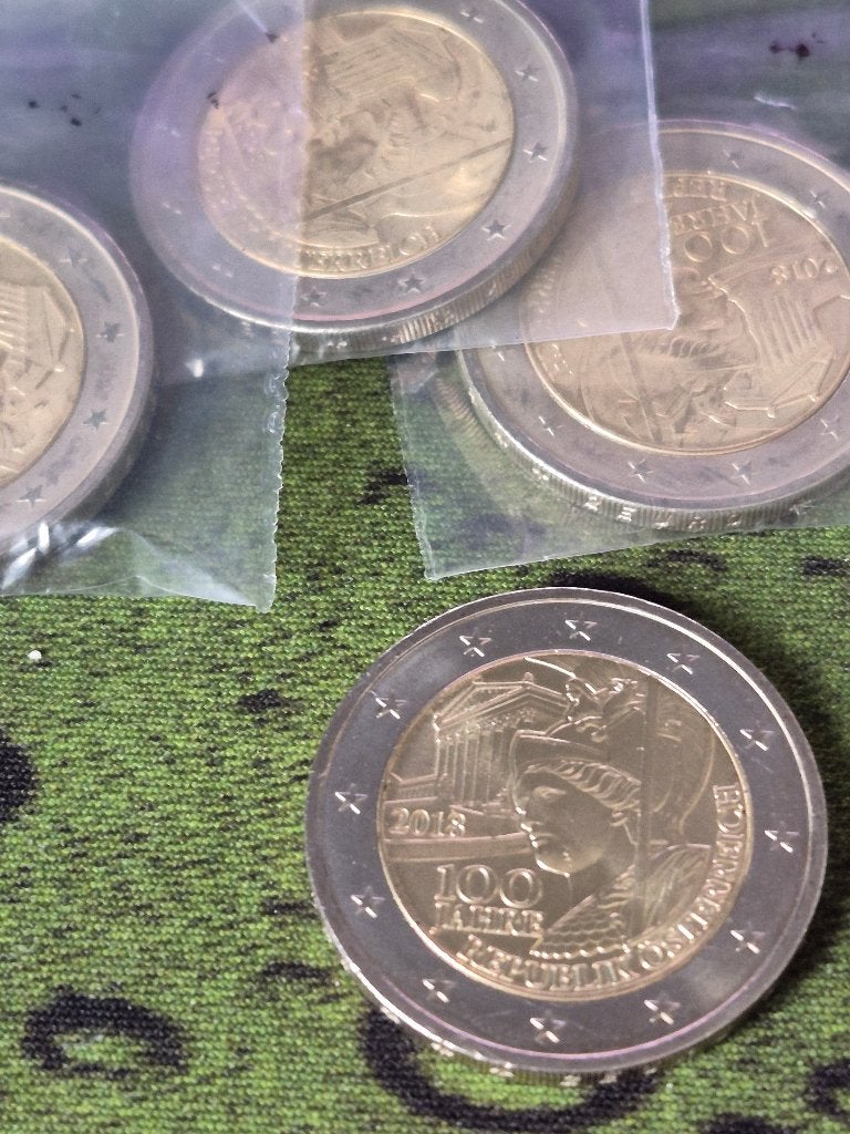 Oostenrijk 2018 2 euro 100 jaar Republiek UNC, Postzegels en Munten, Ophalen of Verzenden, Oostenrijk, 2 euro