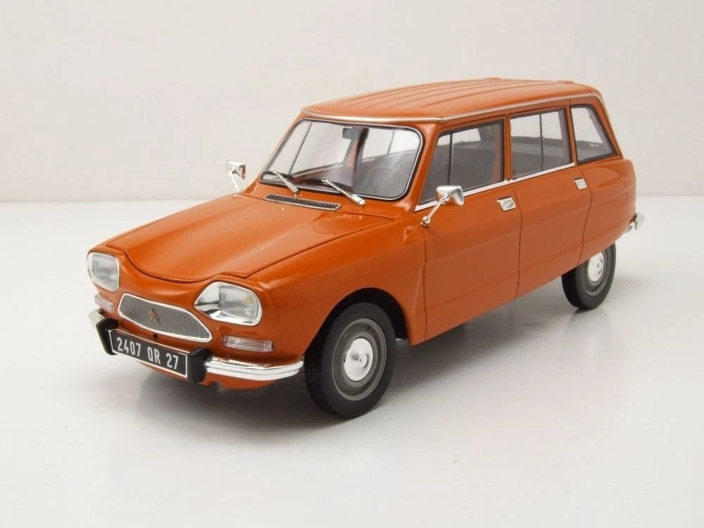 CITROEN Ami 8 Break - 1975 - orange - NOREV 1:18, 70-72 avenue de Bohlen 69120 Vaulx-en-Velin, Auto, Norev, Ophalen of Verzenden