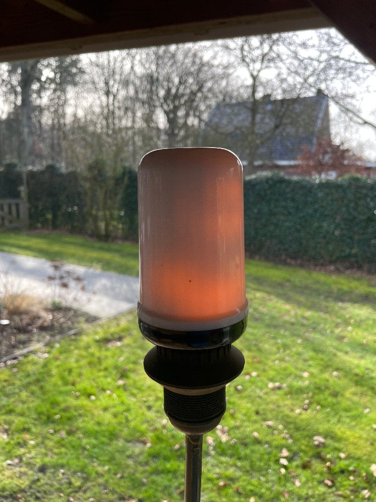 D932 Flikkerende LED Lamp met vlameffect vuur effect, Huis en Inrichting, Lampen | Losse lampen, Ophalen of Verzenden, Zo goed als nieuw
