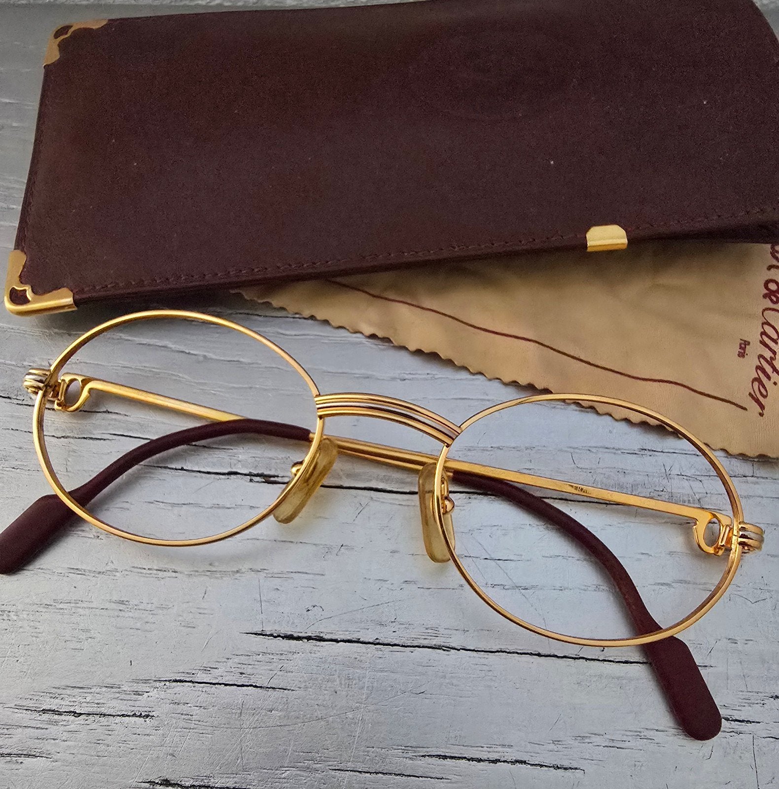 Vintage Cartier Saint Honore bril - mt. 53 22 140 nieuw, Sieraden, Tassen en Uiterlijk, Zonnebrillen en Brillen | Heren, Overige merken