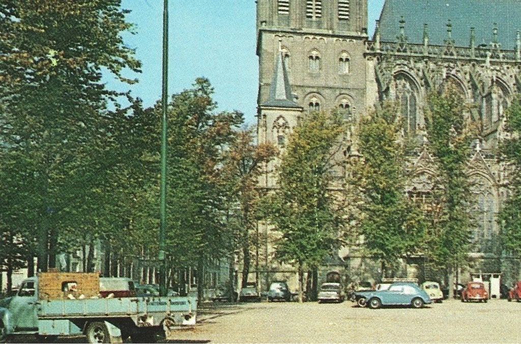 939768 s Hertogenbosch Sint-Janskathedraal  1963 zegel afge, Ophalen of Verzenden, 1960 tot 1980, Gelopen, Noord-Brabant