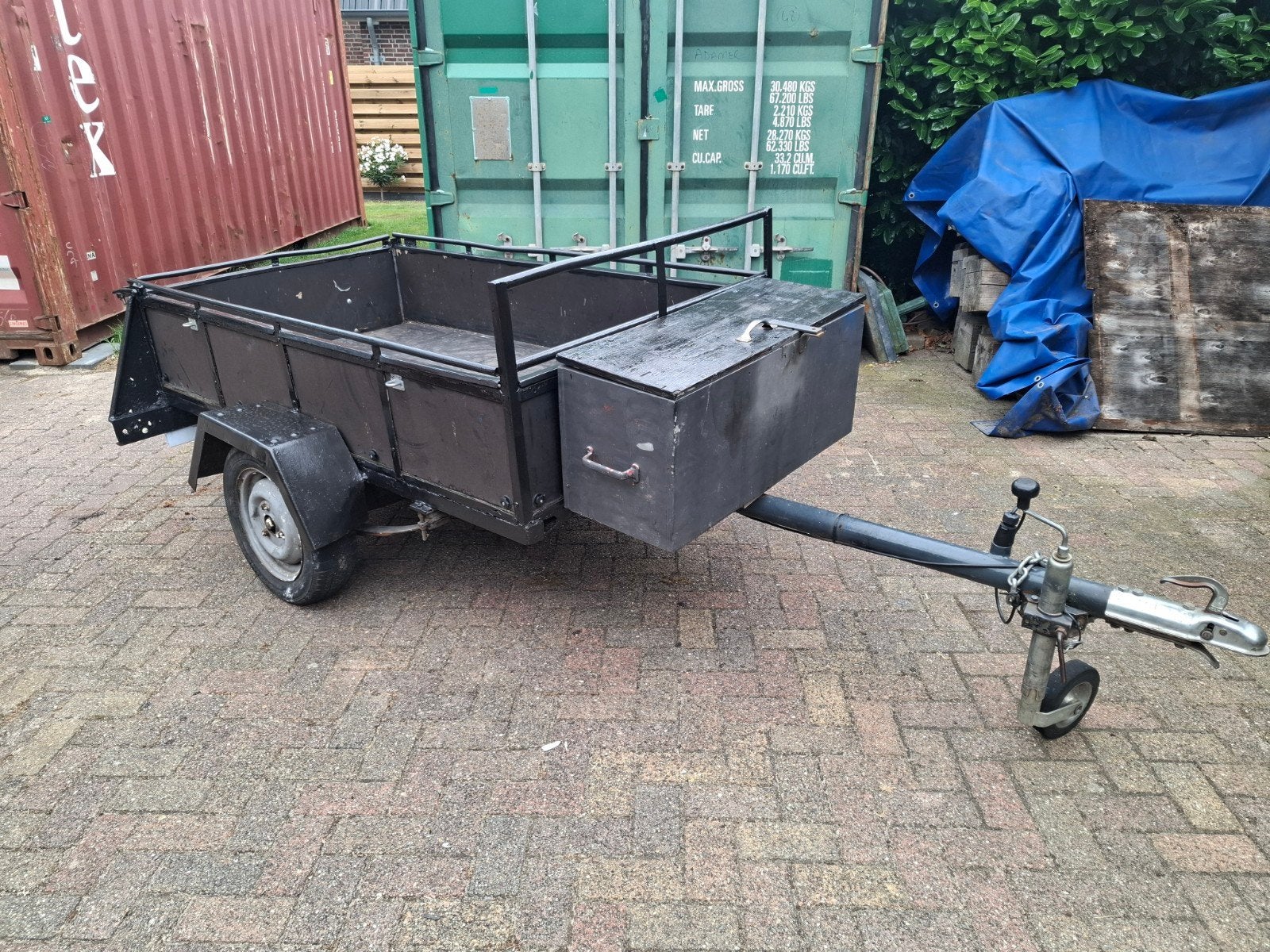 Aanhangwagen, Ophalen, Gebruikt