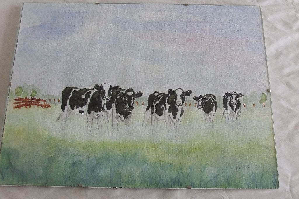 aquarellen, Antiek en Kunst, Ophalen, Aquarel, Ingelijst, Papier/karton