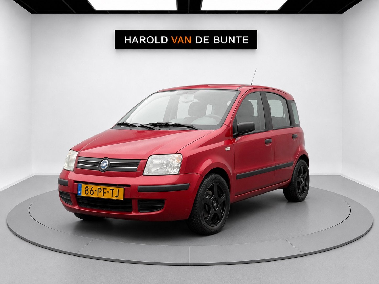 Fiat Panda 1.2 Dualogic 2004 Rood, Auto's, 840 kg, Origineel Nederlands, Bedrijf, Blauw