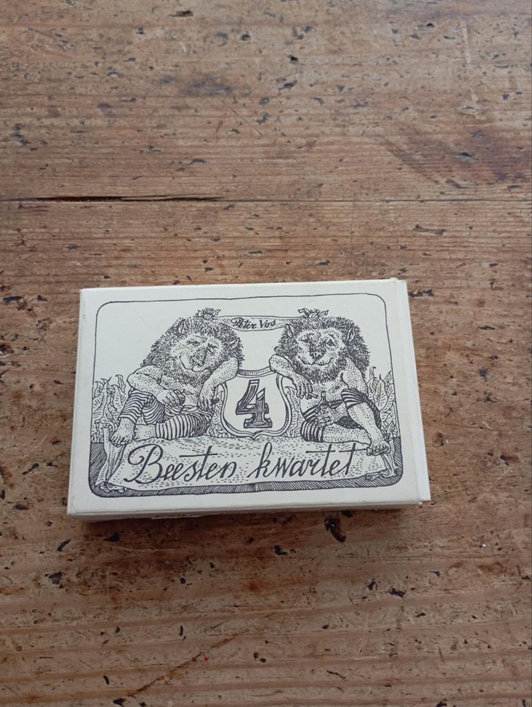 Vintage Kaartspel Beesten Kwartet Thomas Rap uitgever Asd, Ophalen of Verzenden, Kwartet(ten)