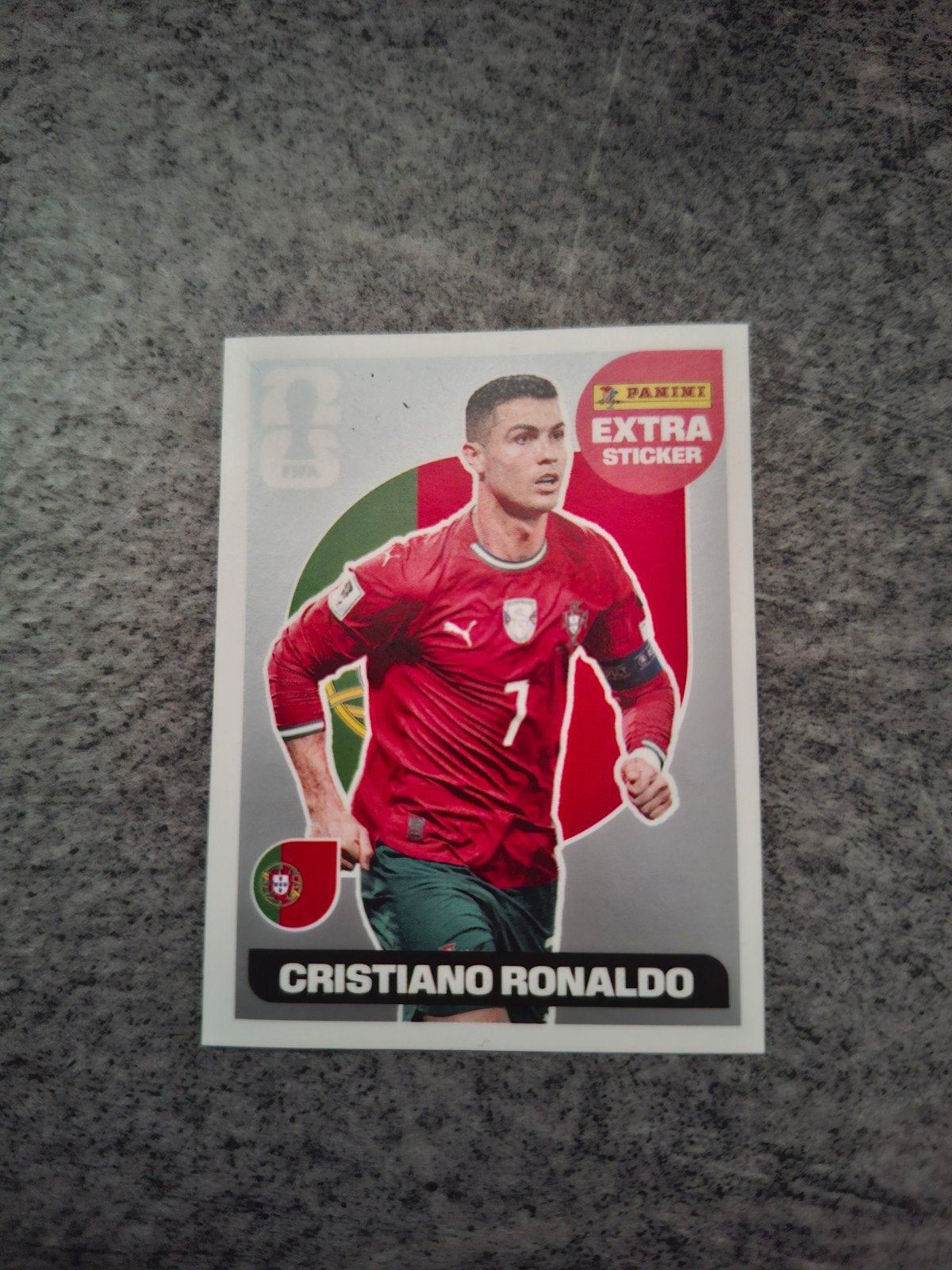Panini Extra sticker WK 2026 USA. Ronaldo Portugal., Verzenden, Zo goed als nieuw, Sticker