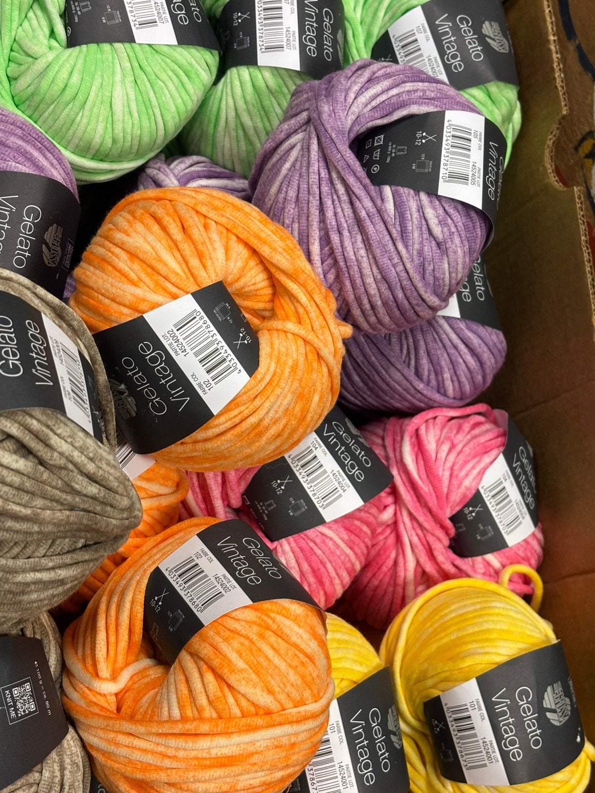 Lana Grossa Gelato Vintage met gratis patroon, Wol&Zo, Breien of Haken, Breekamp 5, Nieuw