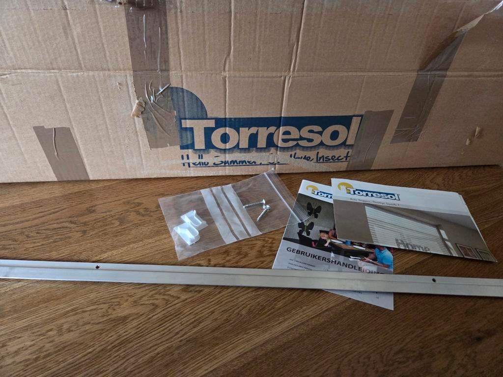 Torresol kunststof draadgordijn vliegengordijn, Zwart, Zo goed als nieuw, Minder dan 100 cm, 50 tot 100 cm