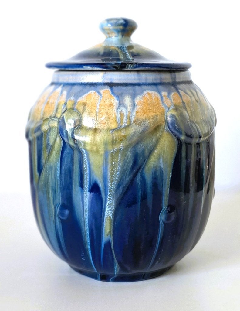 Keramiek/aardewerk deksel pot., Antiek en Kunst, Ophalen of Verzenden