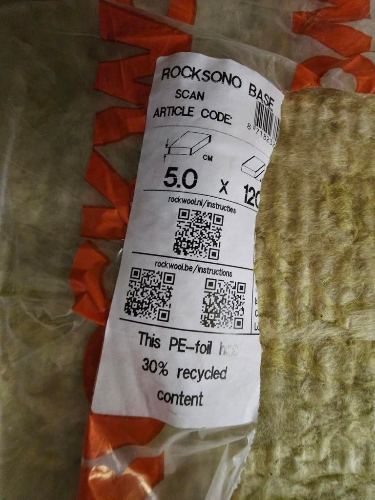 4 stuks Rockwool steenwol isolatieplaten, Doe-het-zelf en Verbouw, Ophalen