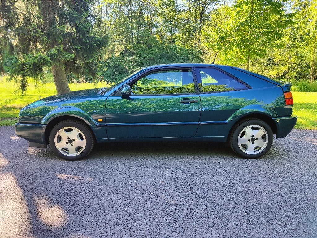 Volkswagen Corrado 2.0 16V 100KW E2 1994 Groen, Auto's, Voorwielaandrijving, 1141 kg, Corrado, Zwart