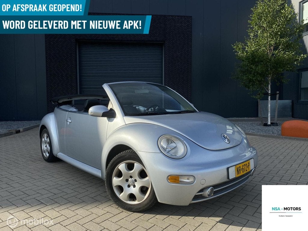 Volkswagen New Beetle Cabriolet 2.0 Highline| STLVRM|AIRC|CR, Auto's, Volkswagen, Bedrijf, Te koop, Beetle (Kever), ABS, Airbags