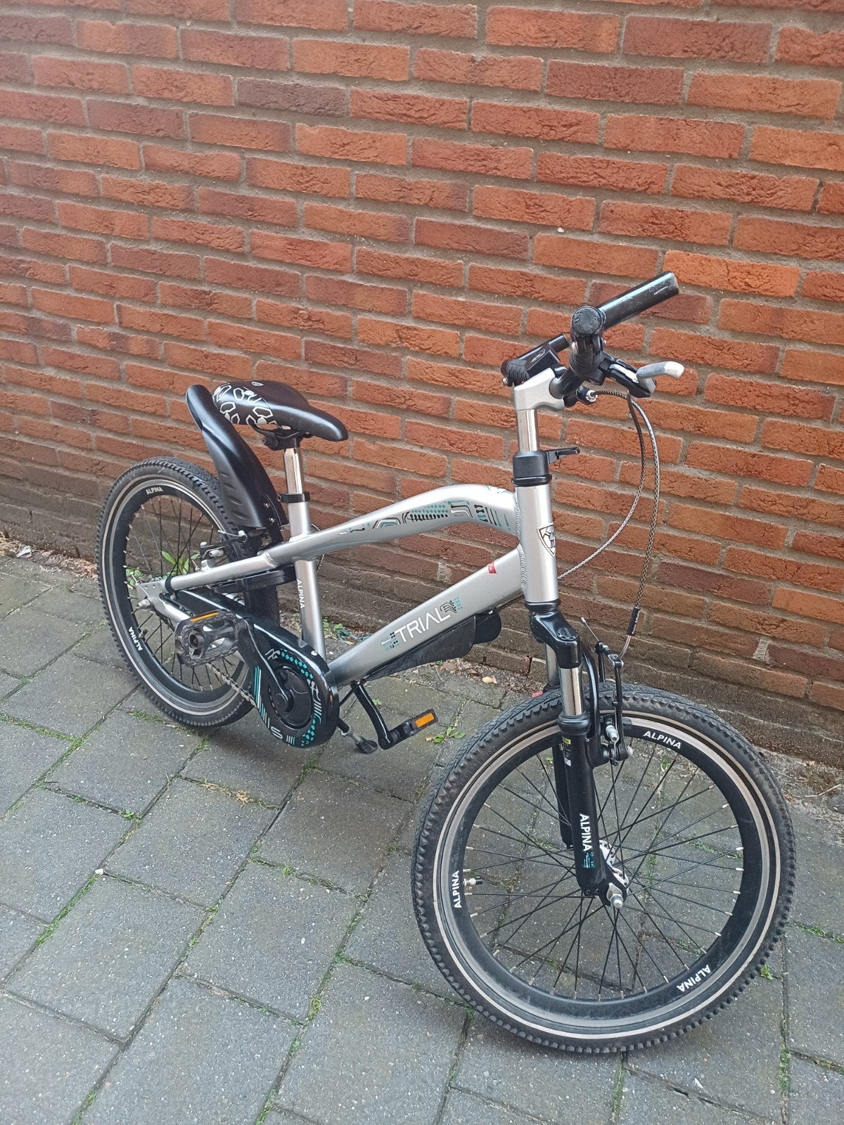 Alpina Trial 20 inch jongensfiets - unieke kleurencombinatie, Fietsen en Brommers, Fietsen | Jongens, Gebruikt, Velgrem, 20 inch