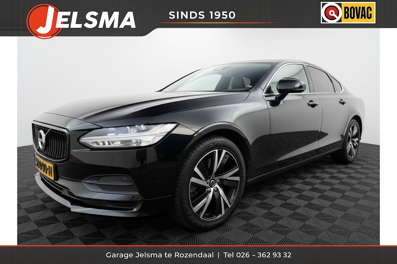 Volvo S90 2.0 T4 Momentum+ 190pk Aut., Navi | Leer | Trekhaa, 15 km/l, Euro 6, 1969 cc, Automatische klimaatregeling