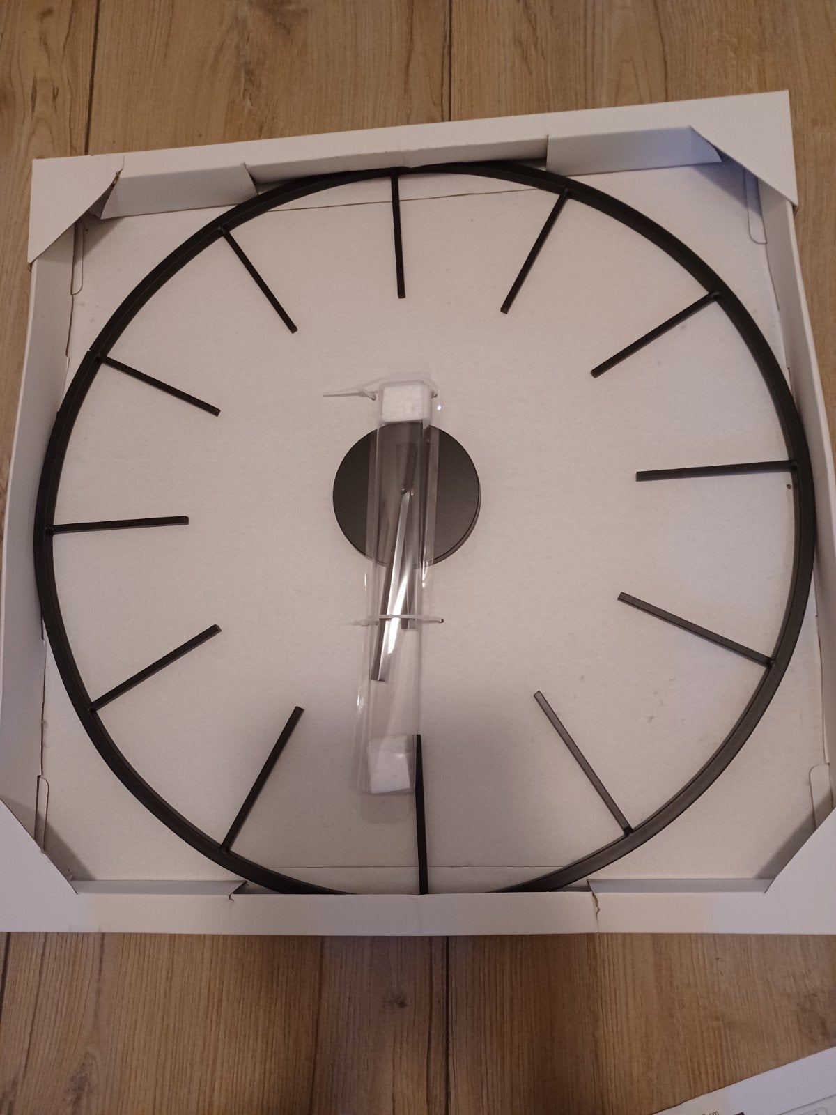 moderne wandklok diameter 60 cm open uurwerk, Ophalen, Nieuw, Wandklok