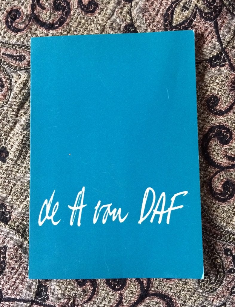 De A van DAF, boekje over de Daf- fabriek uit Eindhoven., Verzenden, Zo goed als nieuw