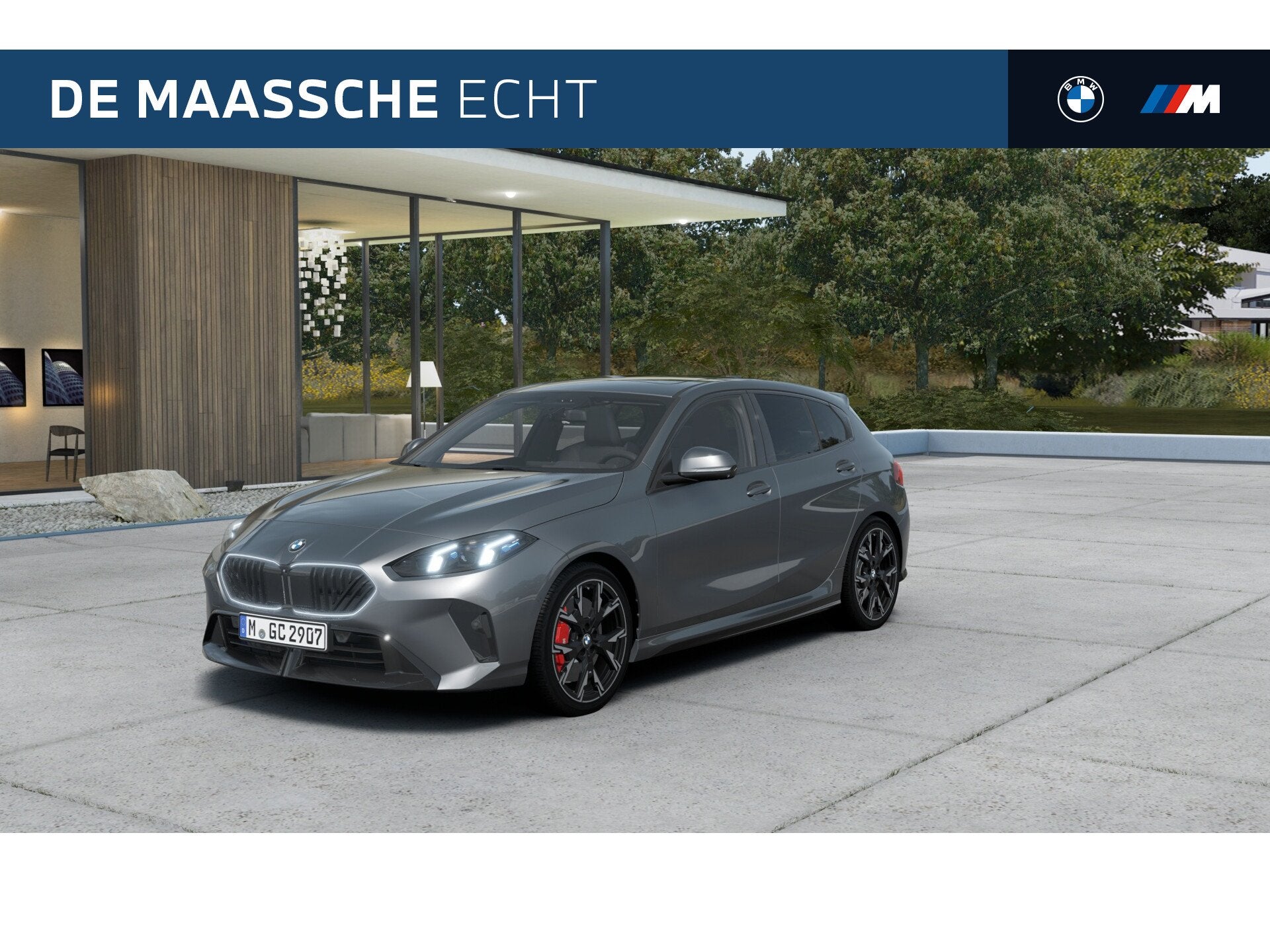 BMW 1 Serie 120 M Sport Automaat / Panoramadak / Sportstoele, Auto's, Zwart, 156 pk, Bedrijf, 3 cilinders