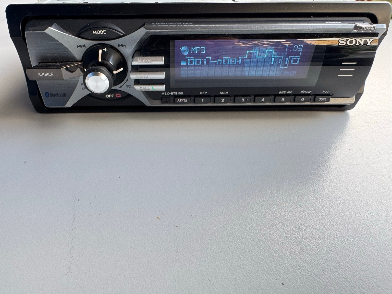 Sony MEX-BT5100 Autoradio met Bluetooth en MP3/WMA/ATRAC, Ophalen of Verzenden, Zo goed als nieuw
