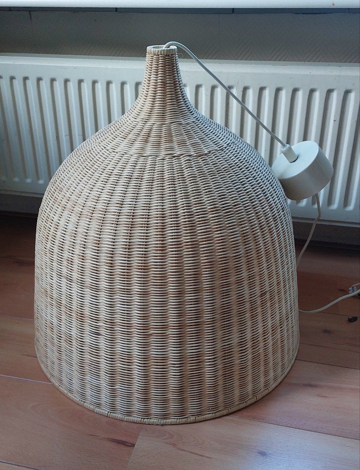 Ikea Leran Pendant rieten hanglamp bohemian stijl.l, Ophalen, Zo goed als nieuw