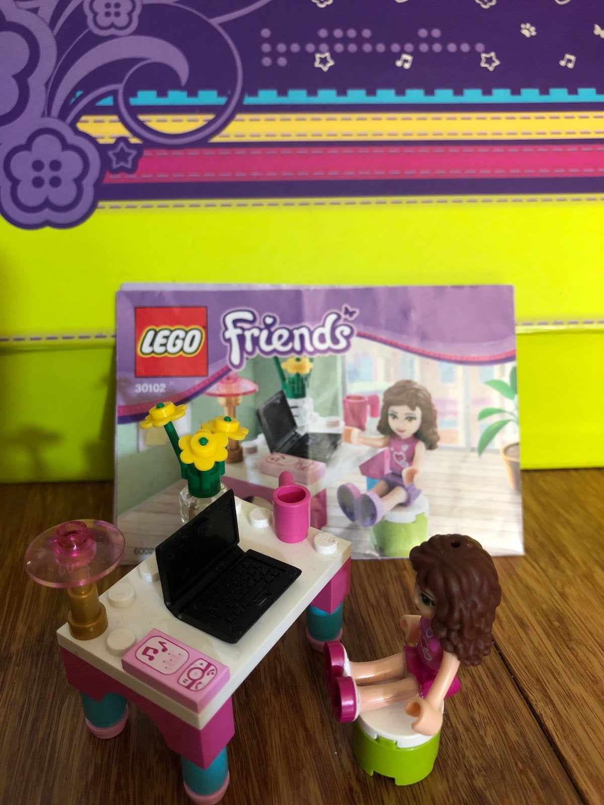 Lego Friends 30102 Emma's Bureau - Compleet met instructies, Lego, Friends, Ophalen of Verzenden, Zo goed als nieuw
