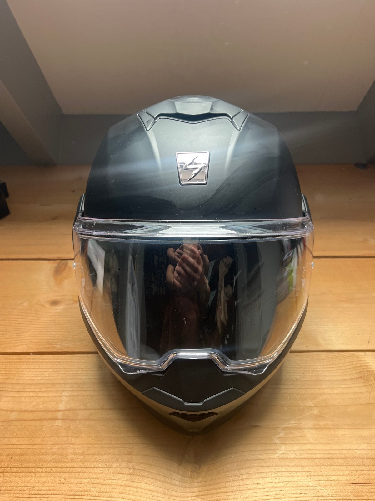 Scorpion Exo-tech EVO - Mat Zwart, Motoren, Kleding | Motorhelmen, M, Systeemhelm, Heren, Shark