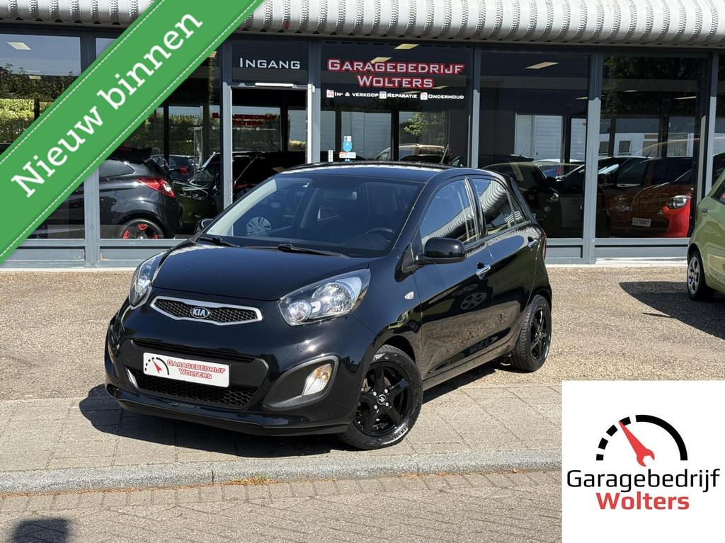 Kia Picanto 1.0 CVVT ComfortLine AIRCO 5DRS ELEC.PAKKET, Voorwielaandrijving, Stof, Gebruikt, Zwart
