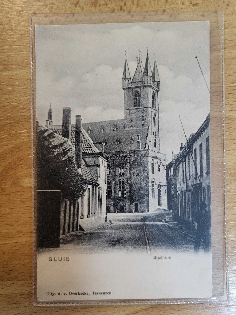 ansicht SLUIS Stadhuis, Ophalen of Verzenden, Voor 1920, Zeeland