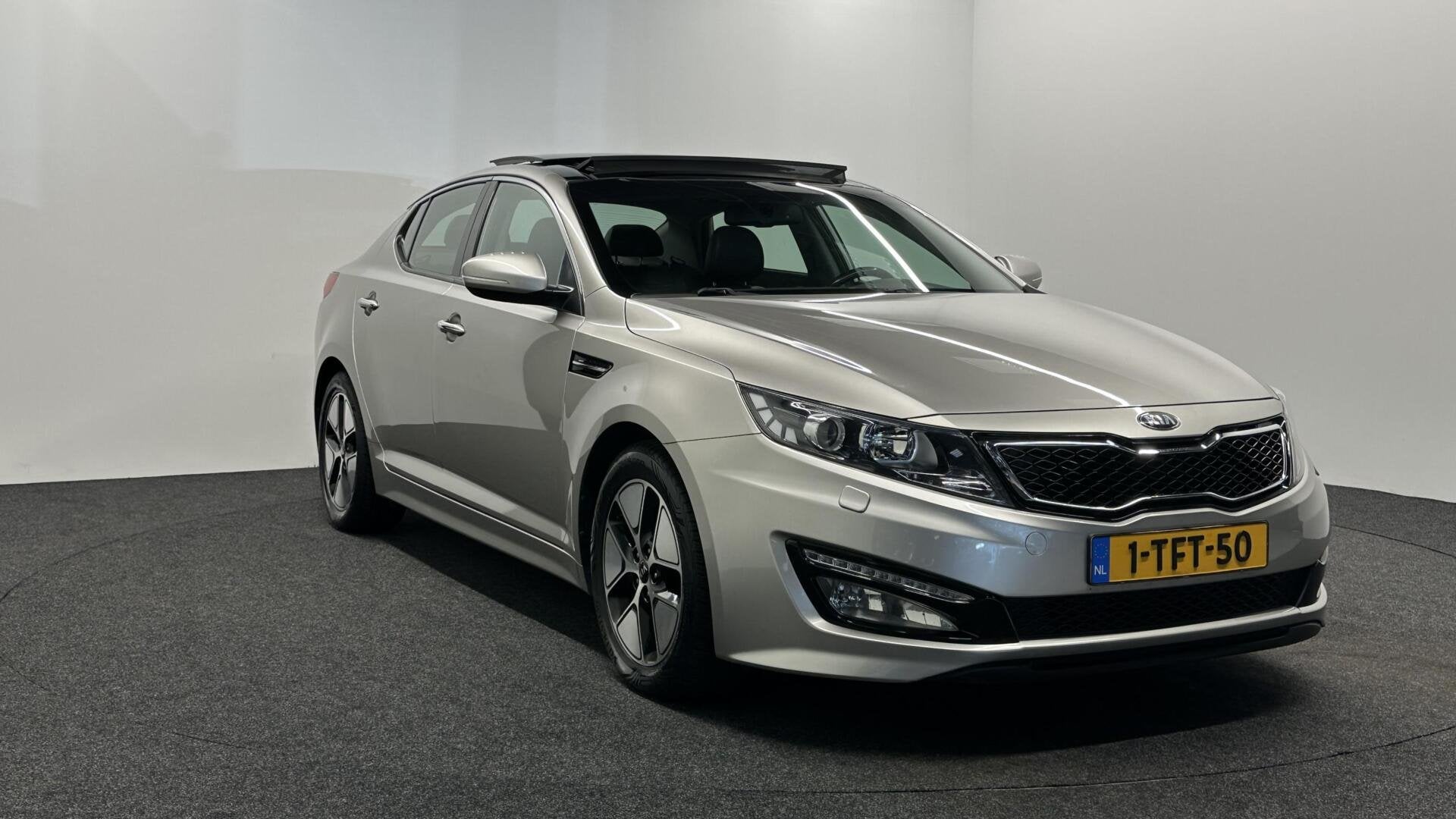 Kia Optima 2.0 CVVT Hybrid Super Pack PANO AUTOMAAT STOELVER, Auto's, Kia, Gebruikt, Zwart, 4 cilinders, Met garantie (alle)