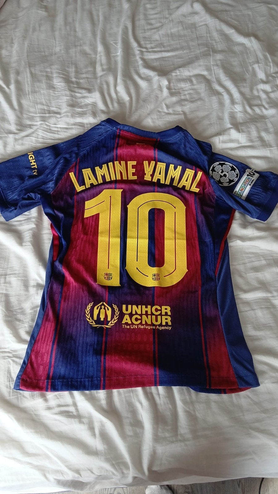 FC Barcelona Thuisshirt Lamine Yamal #10 - Maat M, Nike, Ophalen of Verzenden, Zo goed als nieuw, Voetbal