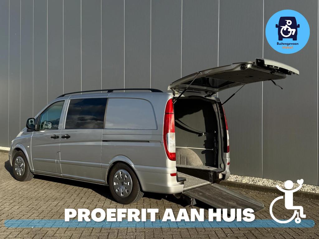 Mercedes-Benz Vito V6 3.0 120 CDI Rolstoelbus Lengte2 Airco, Auto's, Automaat, 12 maanden, Gebruikt, Zwart