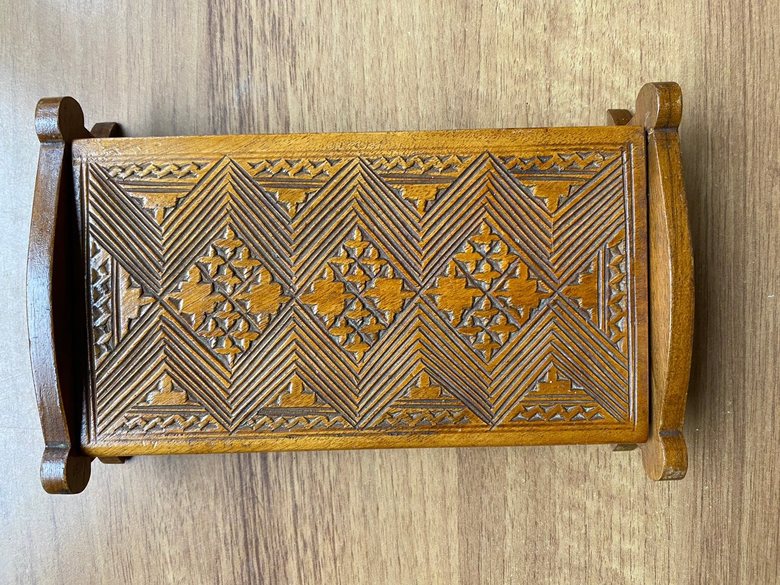 Handgemaakt houten kistje jaren ‘50, Ophalen of Verzenden, Huis en Inrichting