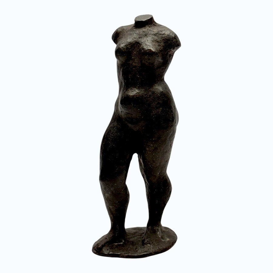 Guus Hellegers (1937-2019) - bronzen sculptuur, torso, Ophalen of Verzenden, Brons